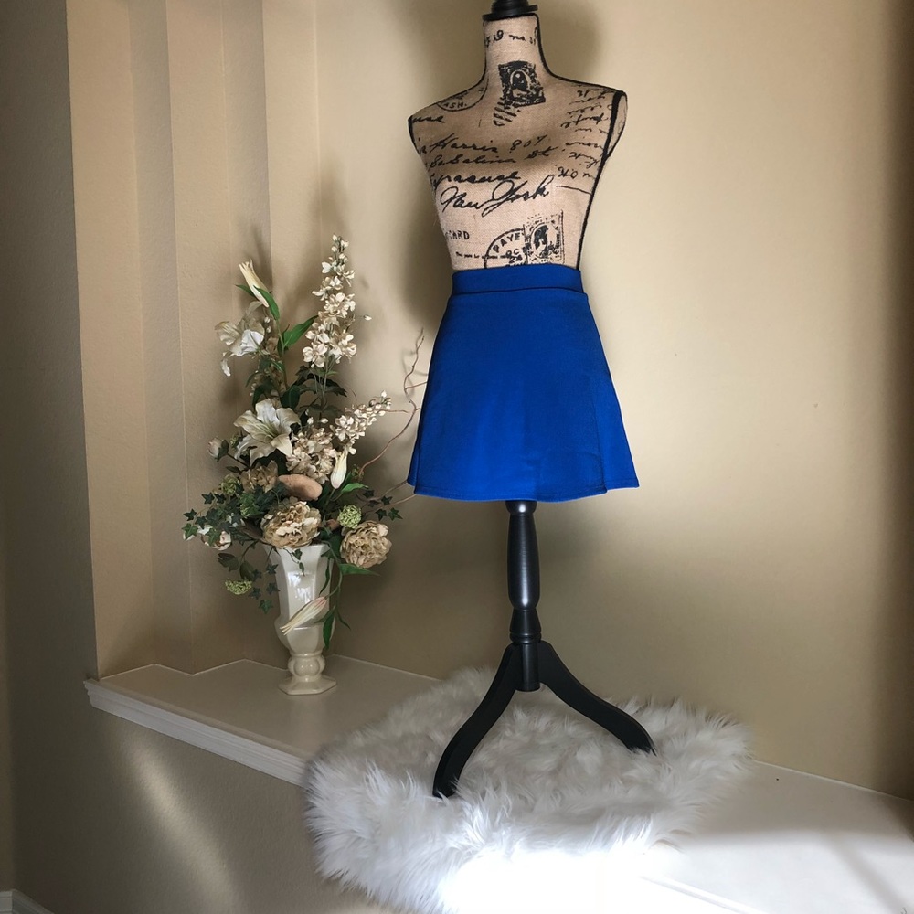 ~B Jewel~ Blue A line skirt size XS
